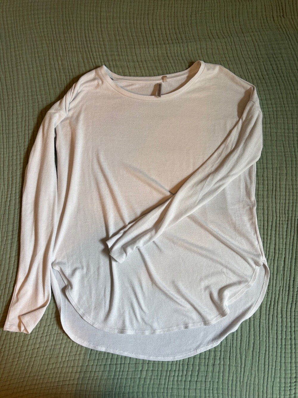 Banana Republic Small White Long Sleeve Crewneck Shirt